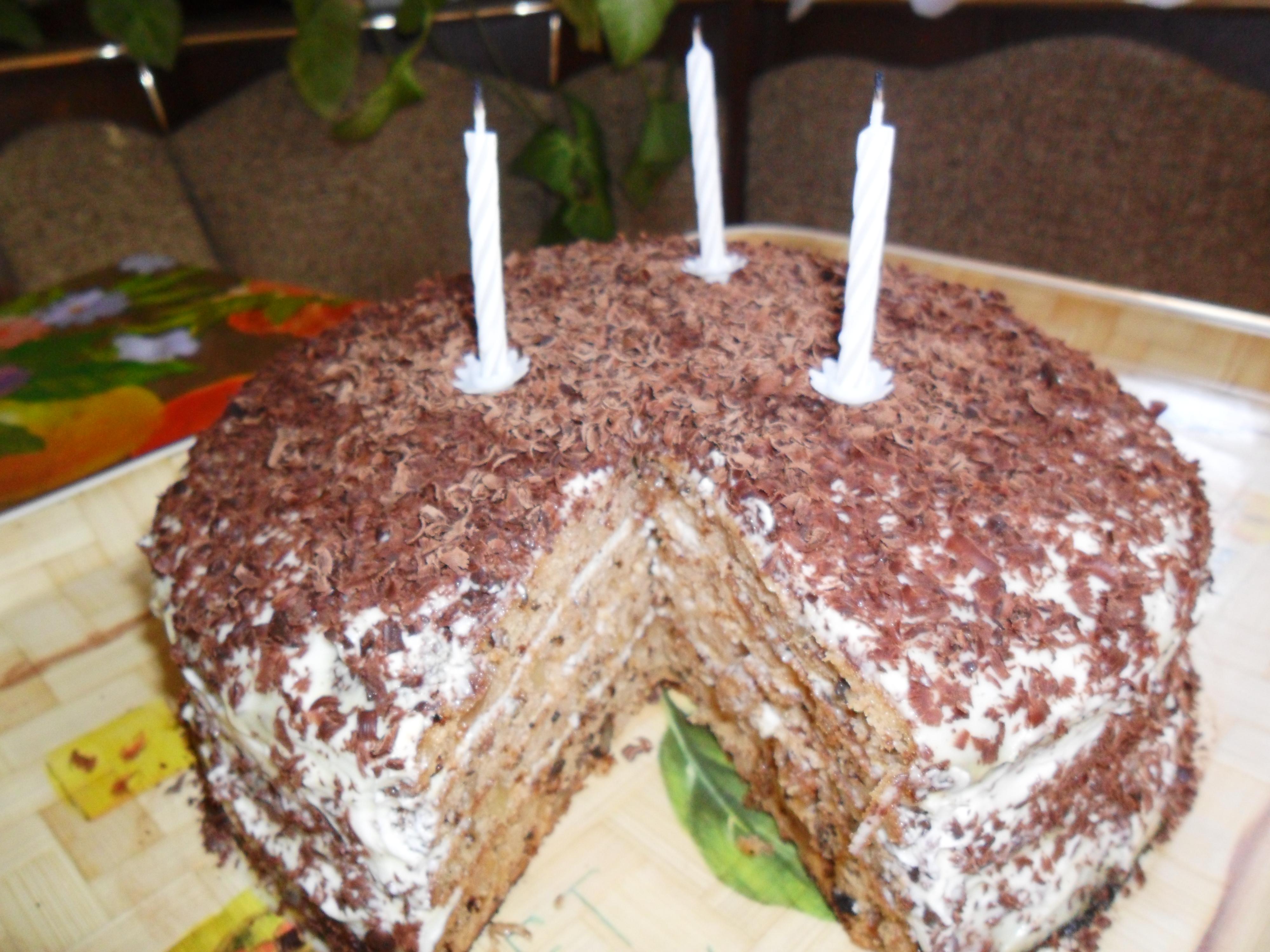 Кулинария День рождения Рецепт кулинарный Торт Наполеон на День Рождения сына Продукты пищевые